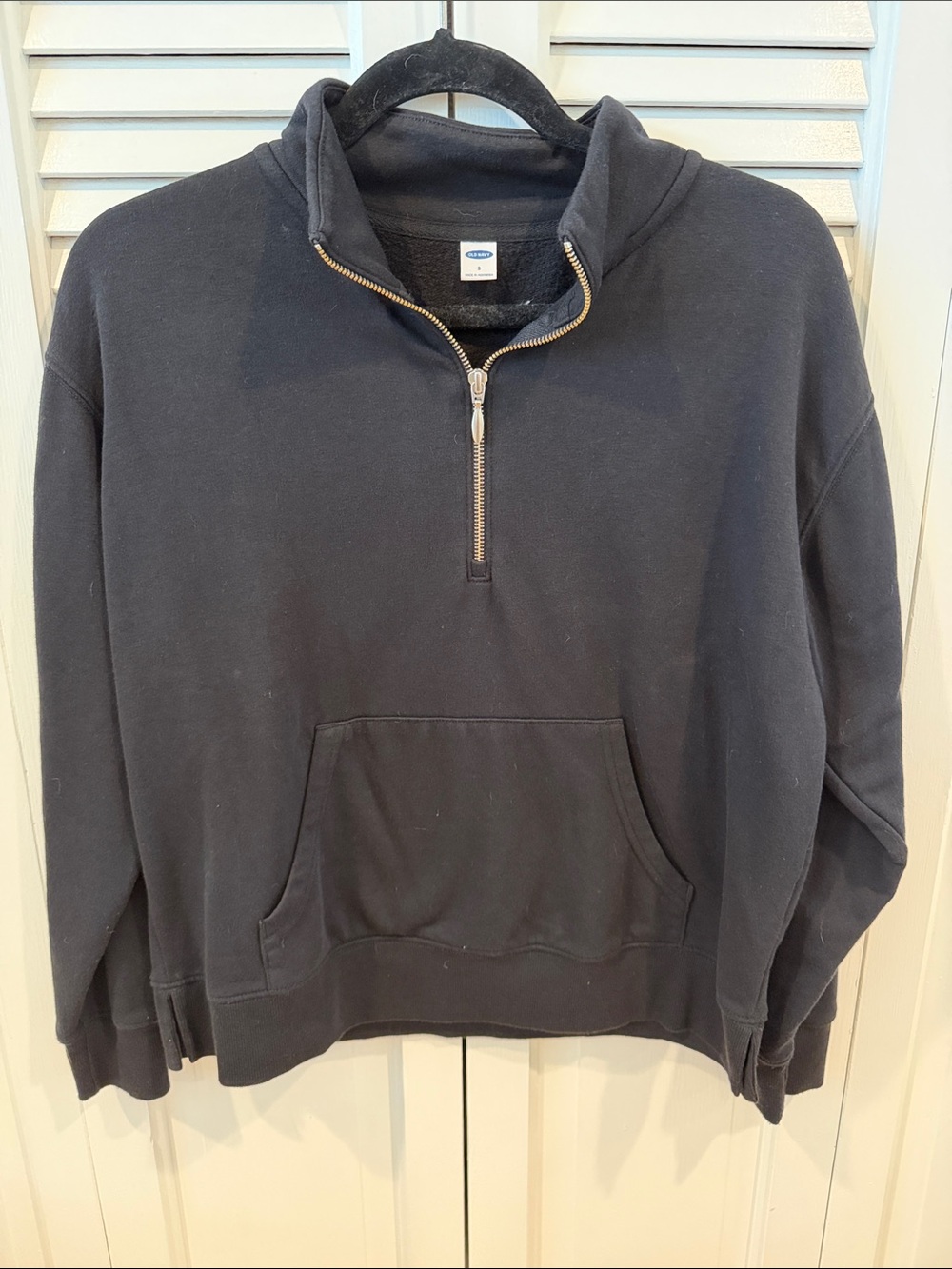 Old Navy Women’s Classic Quarter-Zip Sweater - S Black